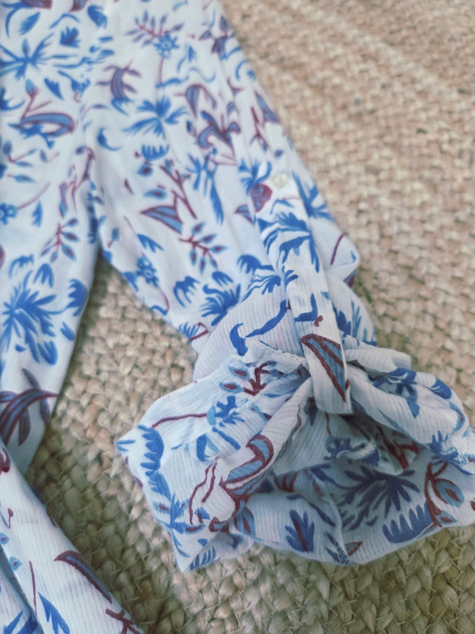 Vestido camisero de playa fino con estampado floral Zara – talla S – photo 7